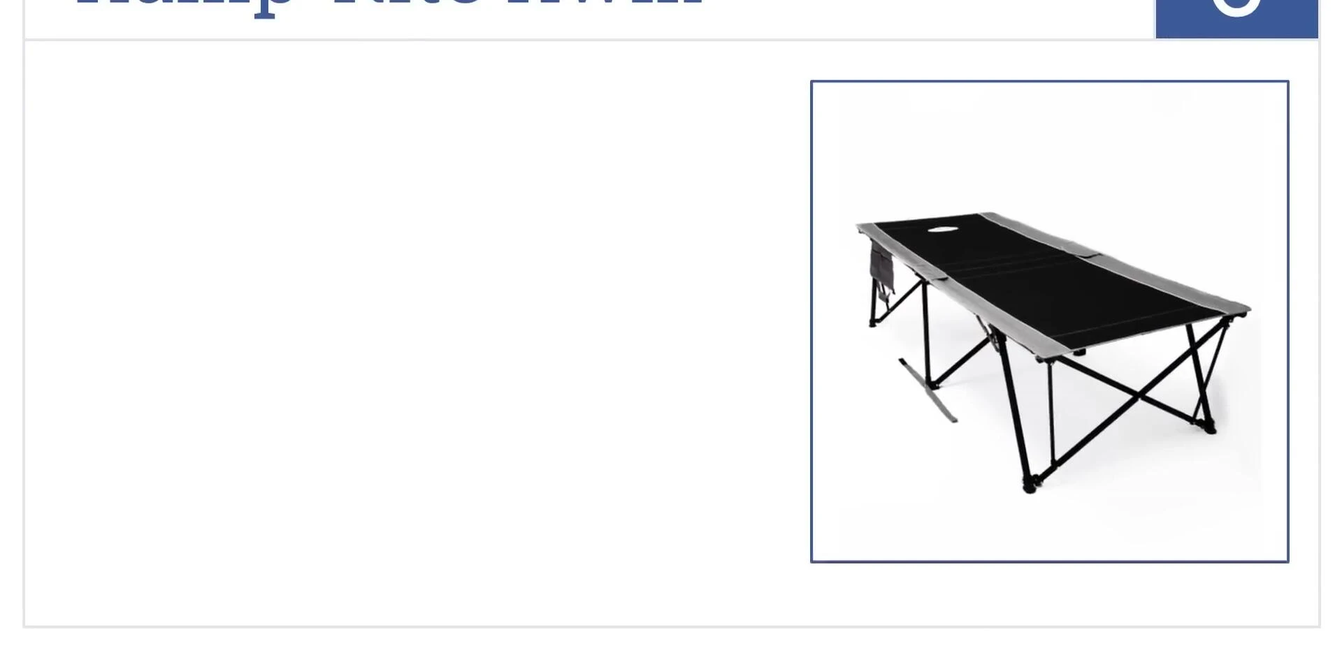 Camp-Rite Quick cot