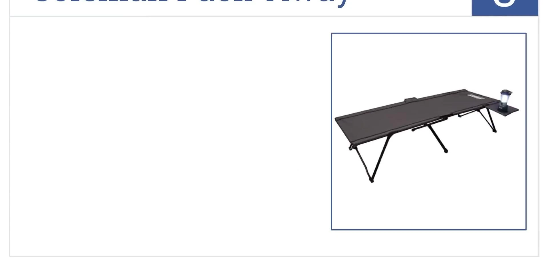 Coleman Pathway cot