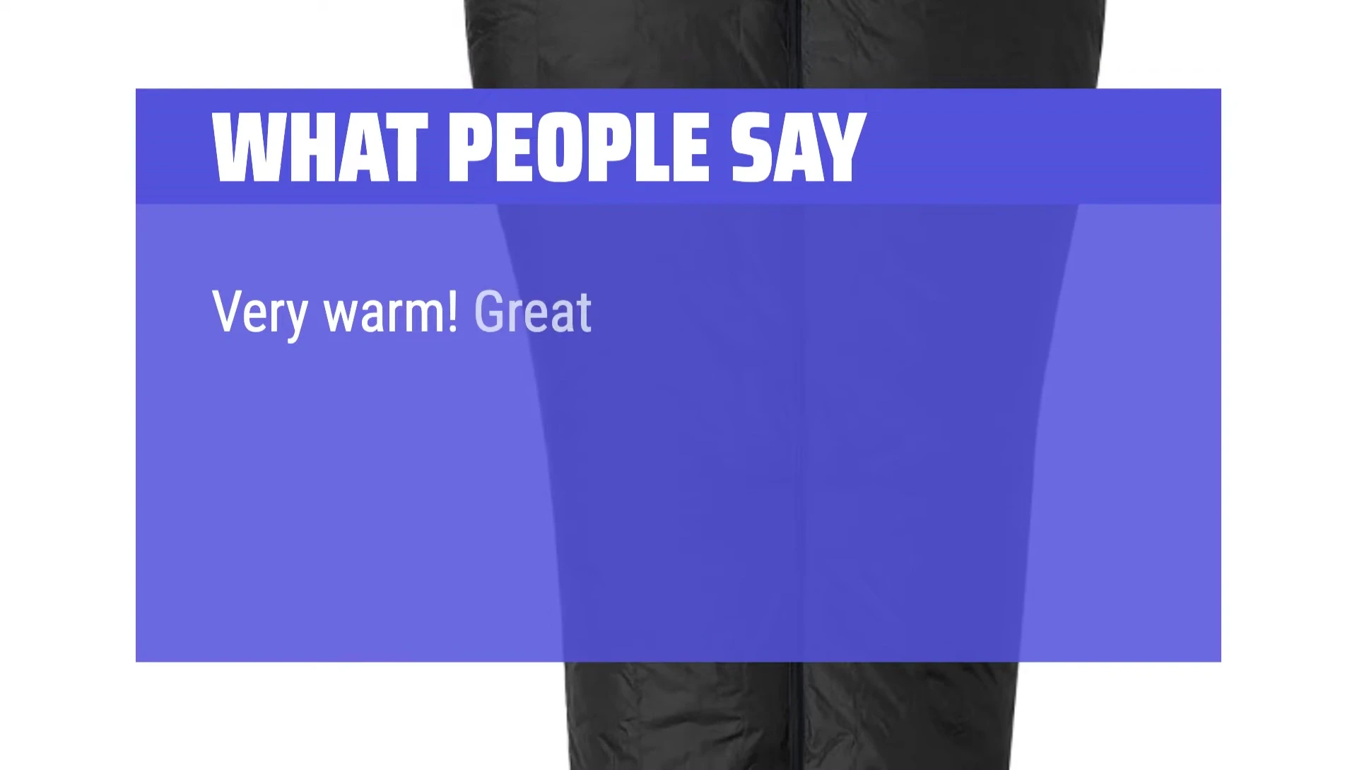 A satisfied customer review displayed