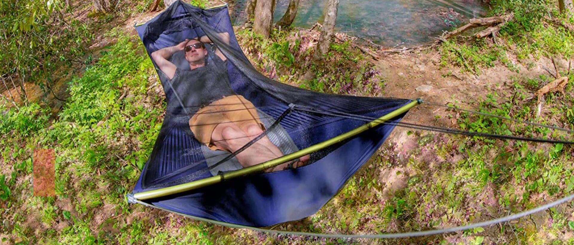 Ease of sleeping and turning in the Skylight hammock