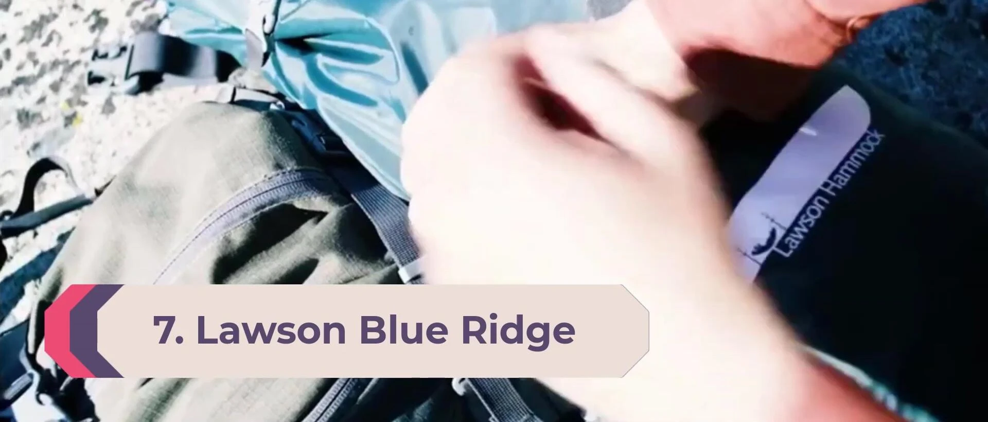 Blue Ridge's versatility: hammock or ground tent