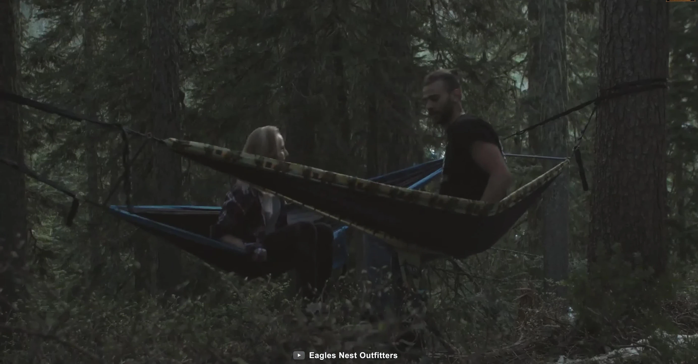 The Innerfuse Tandem Double Hammock setup
