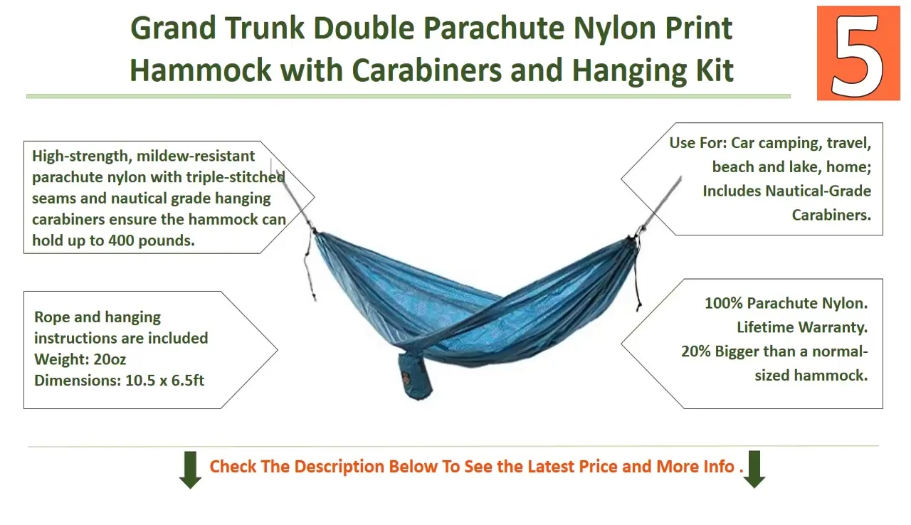 Grand Trunk Hammock Dimensions