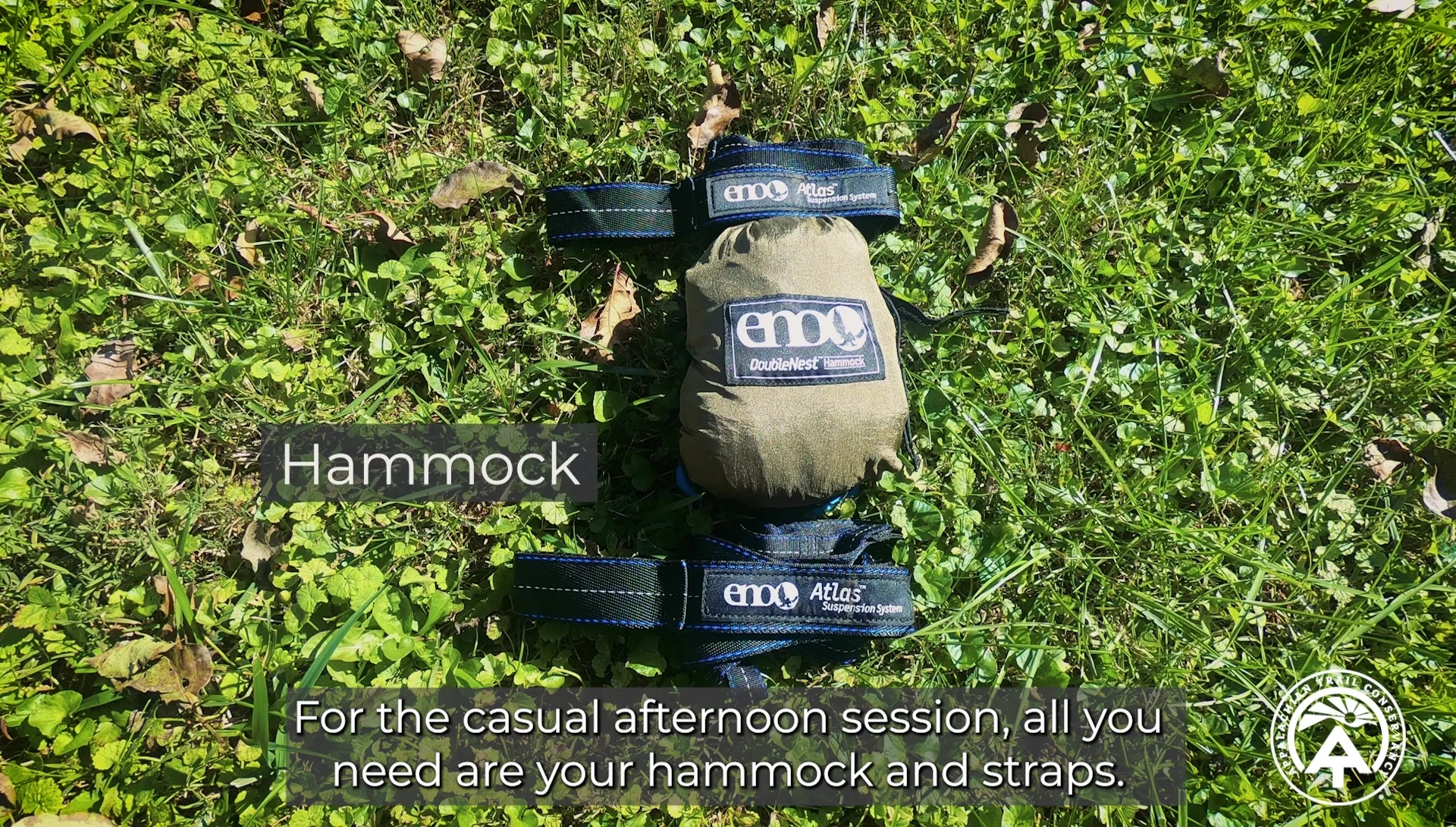 Essential hammock camping gear: hammock and straps