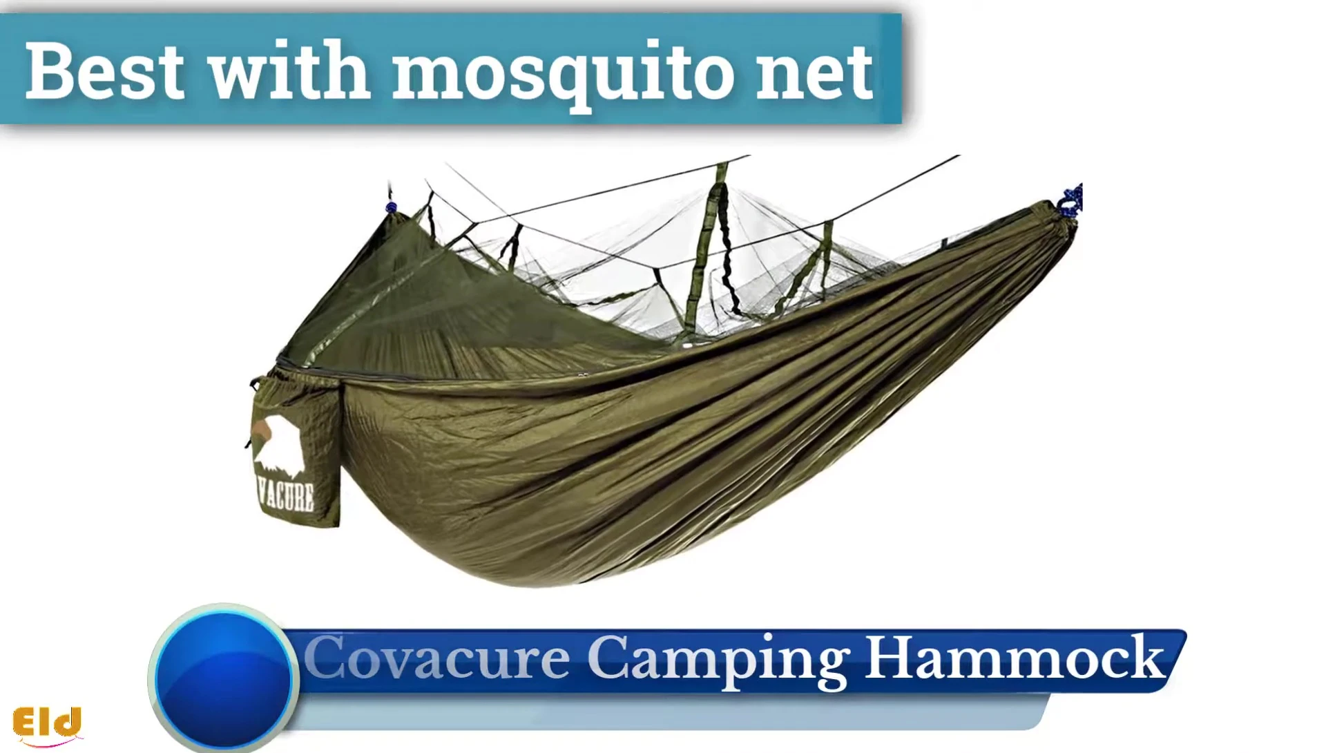 Mosquito net feature of Confer Cure Hammock