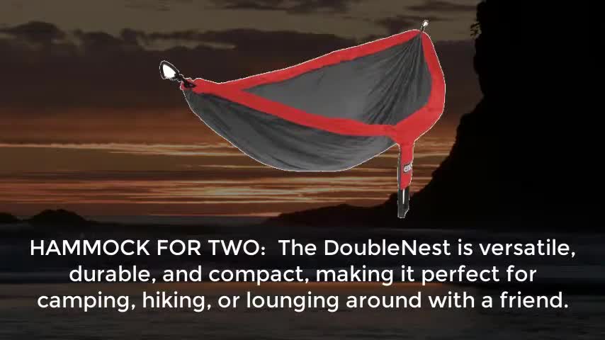 DoubleNest hammock in a camping setting
