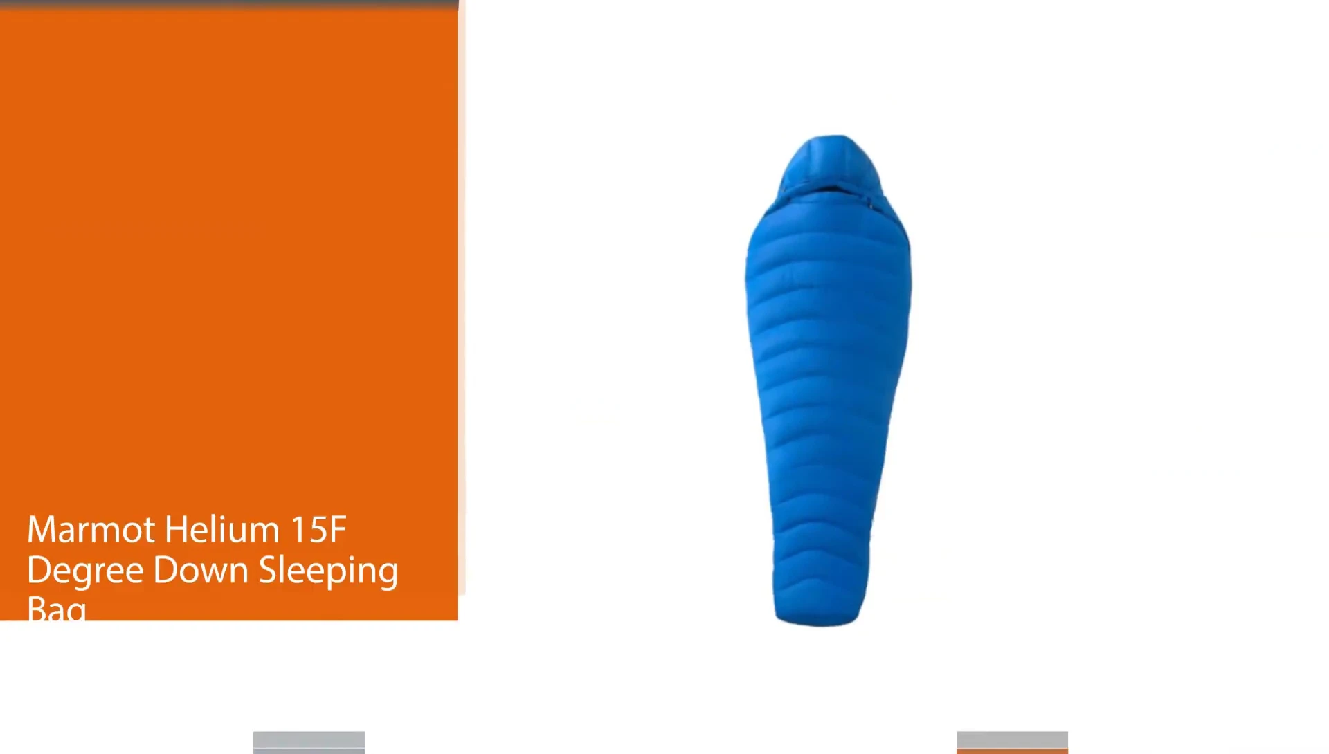 Marmot Helium 15F sleeping bag
