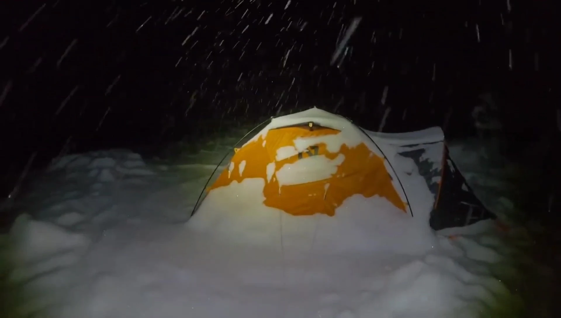 The Marmot CWM sleeping bag shown in its entirety.
