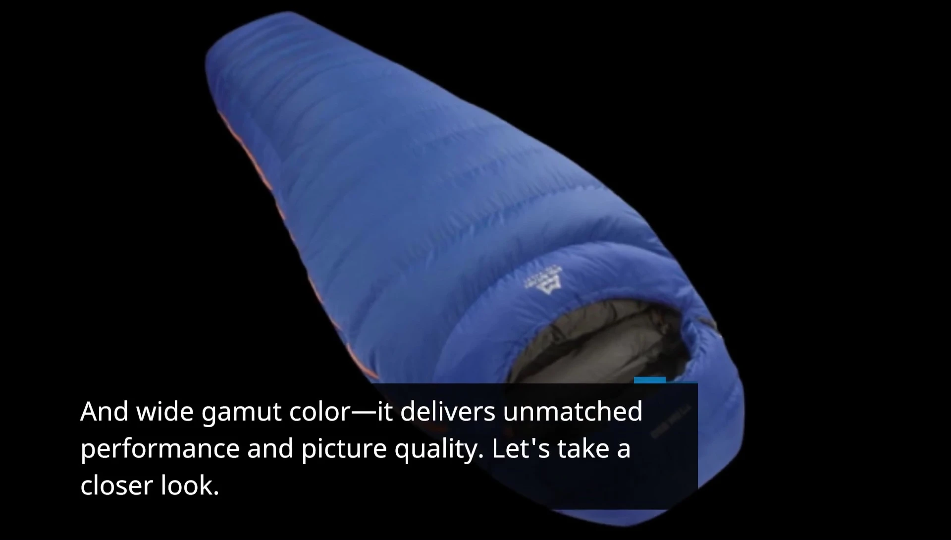 Shot showcasing vibrant colors and exceptional picture quality on the monitor.