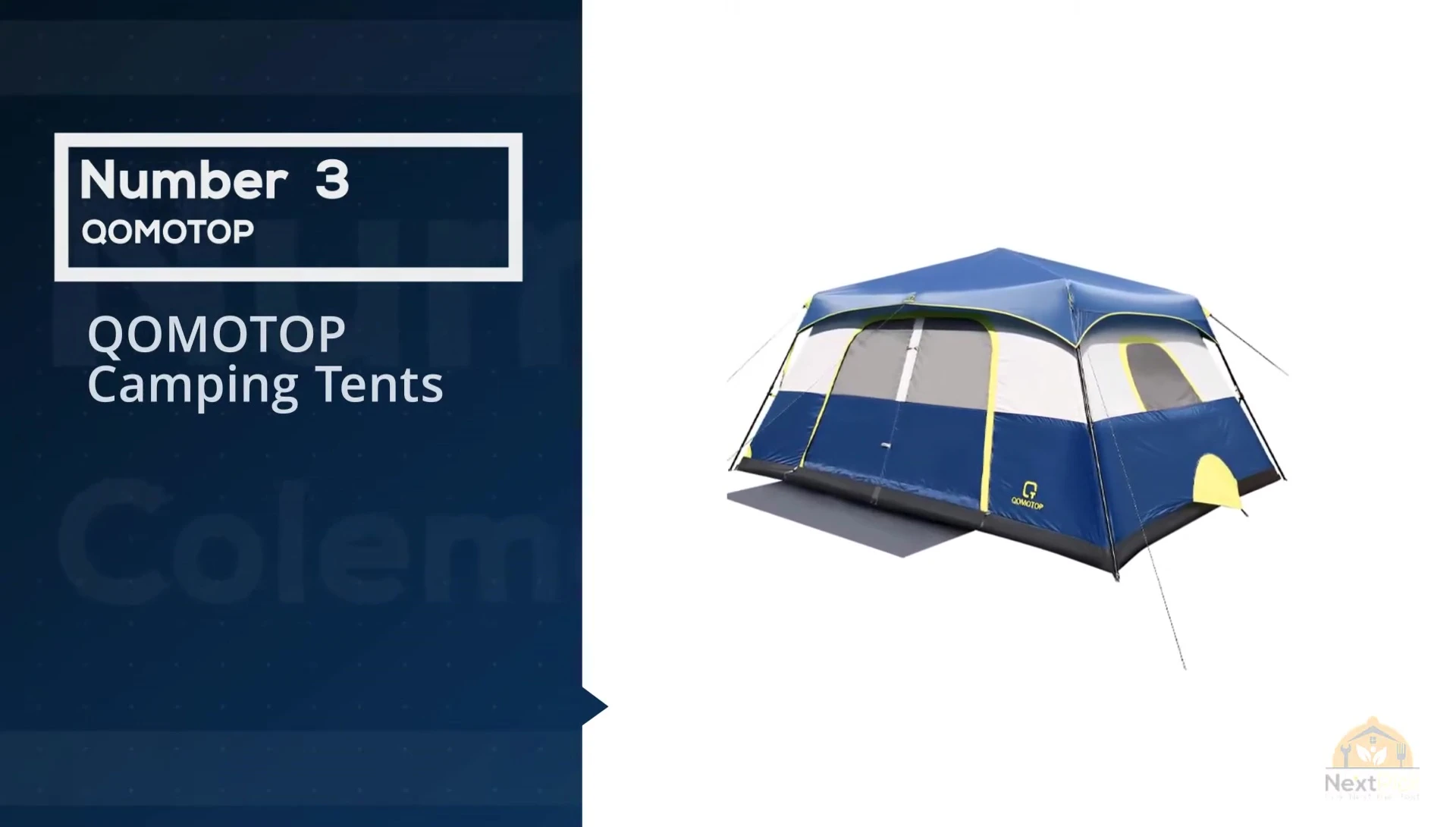 The Cuomo Top Camping Instant Tent being set up