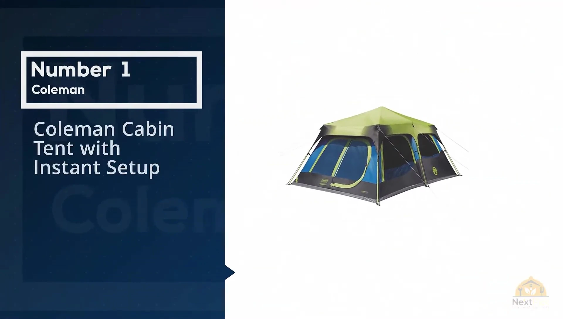 Coleman 10-person cabin tent with instant setup