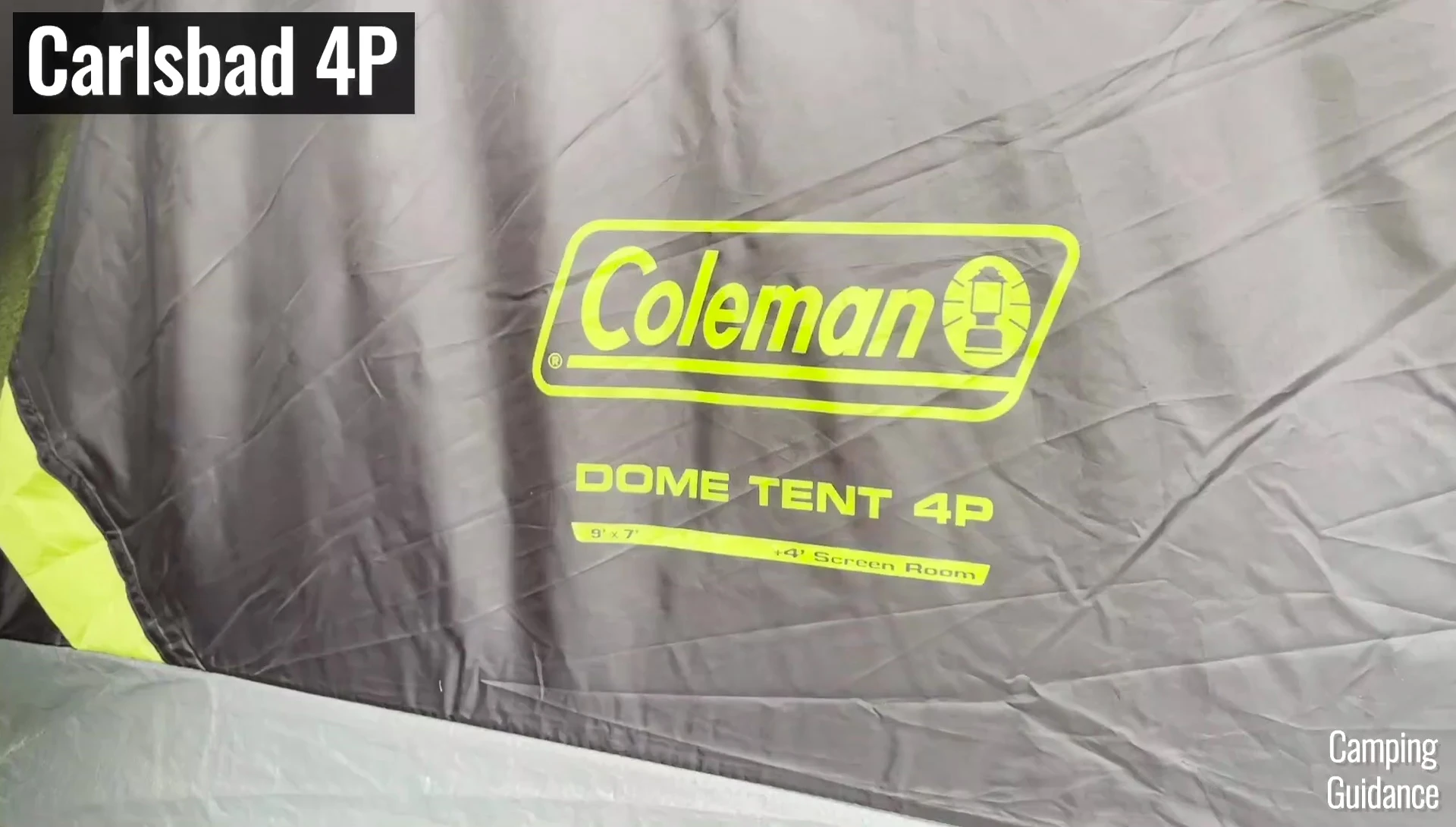 Mattresses inside the 4-person Sundome tent.