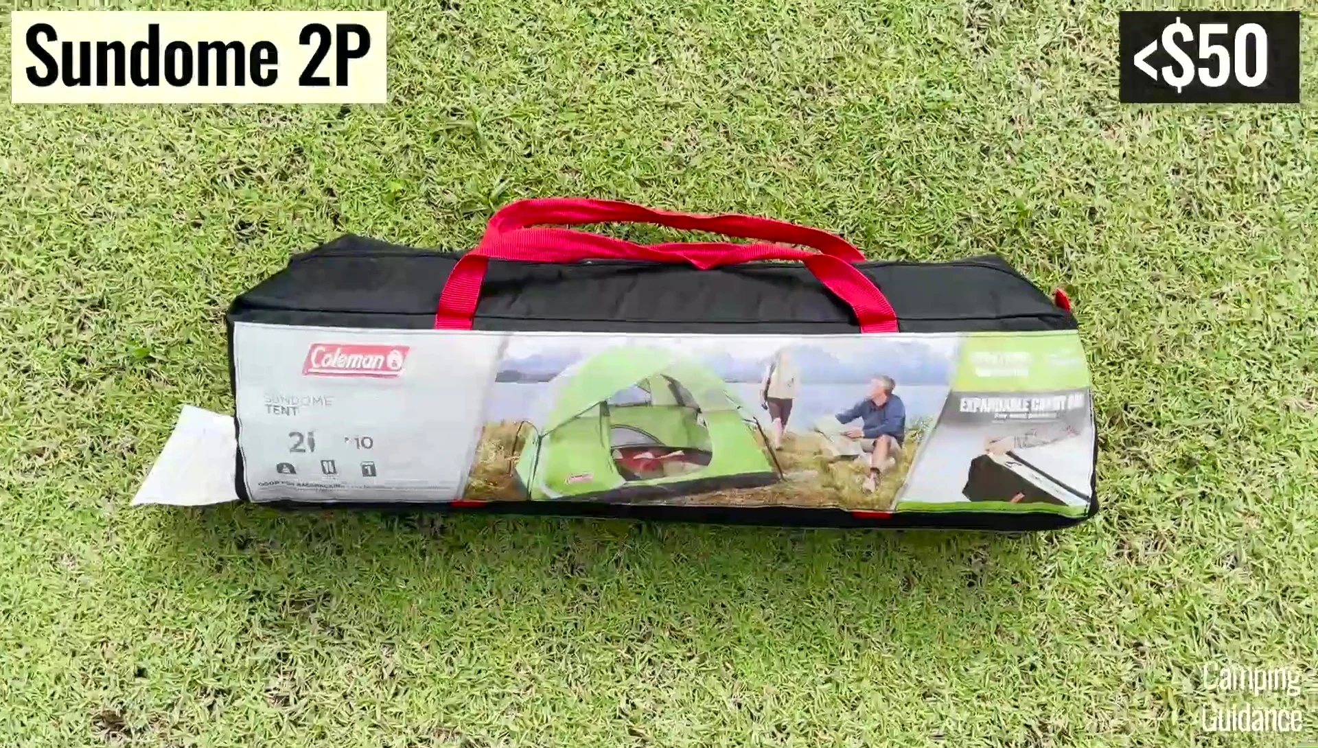The narrator mentioning the prices of the tents.