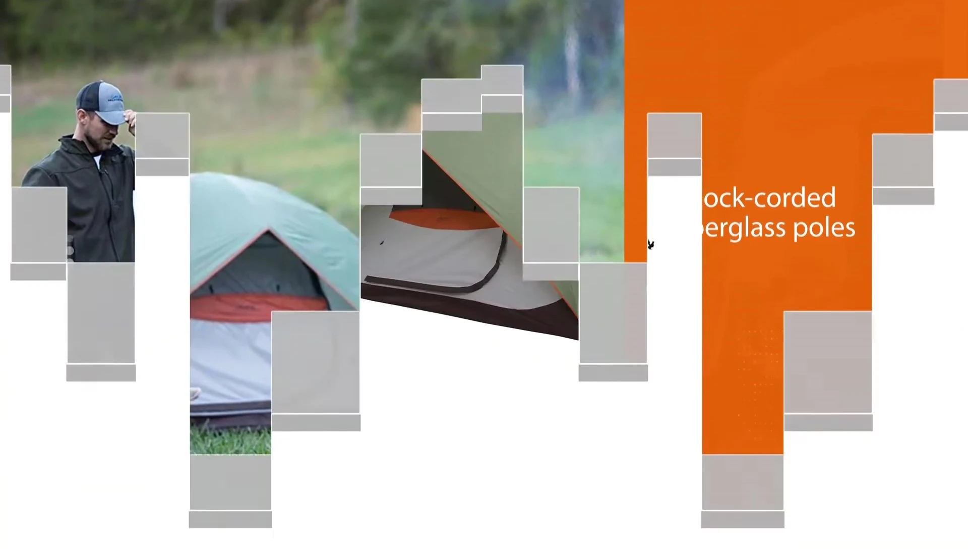 Pole setup of the ALPS Mountaineering tent