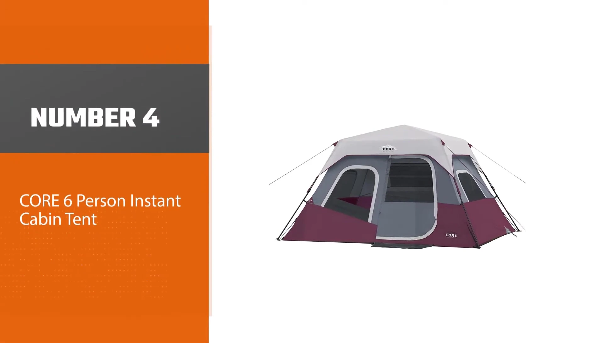 Core 6-Person Instant Cabin Tent