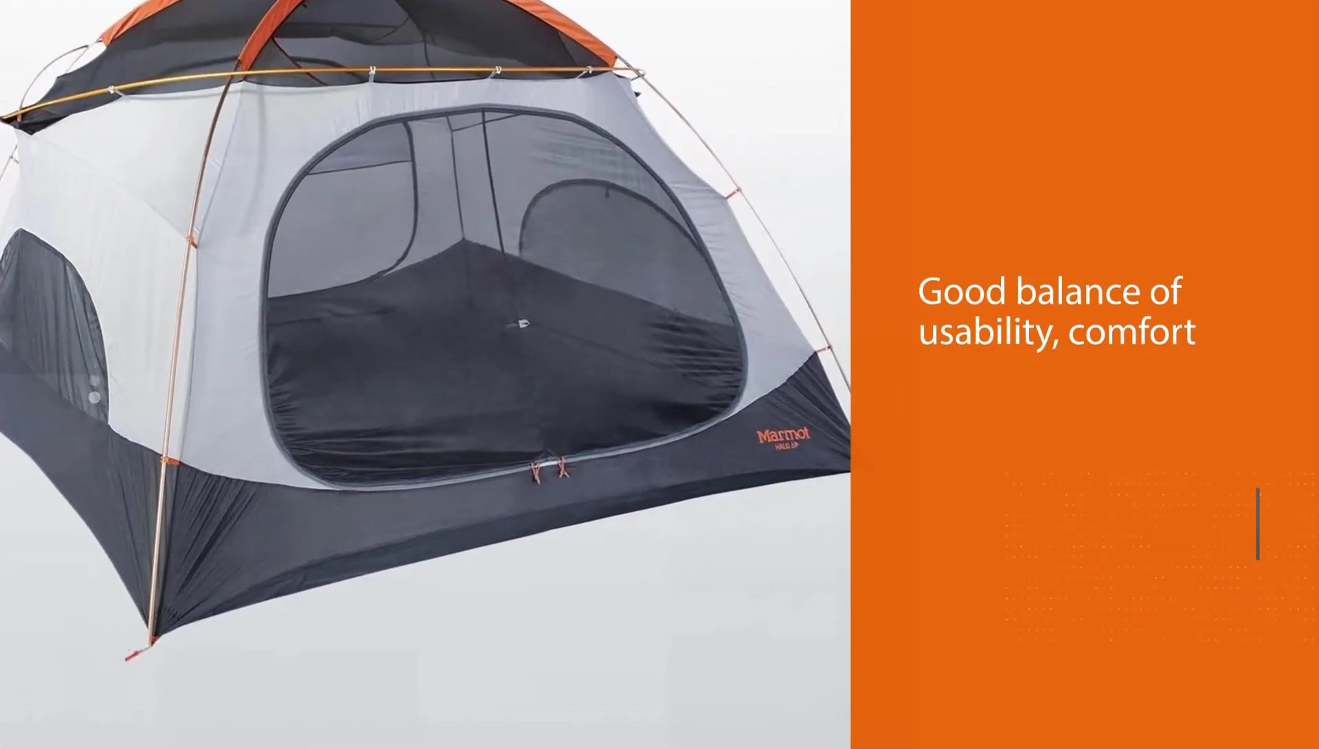 Pole structure of the Marmot Halo tent