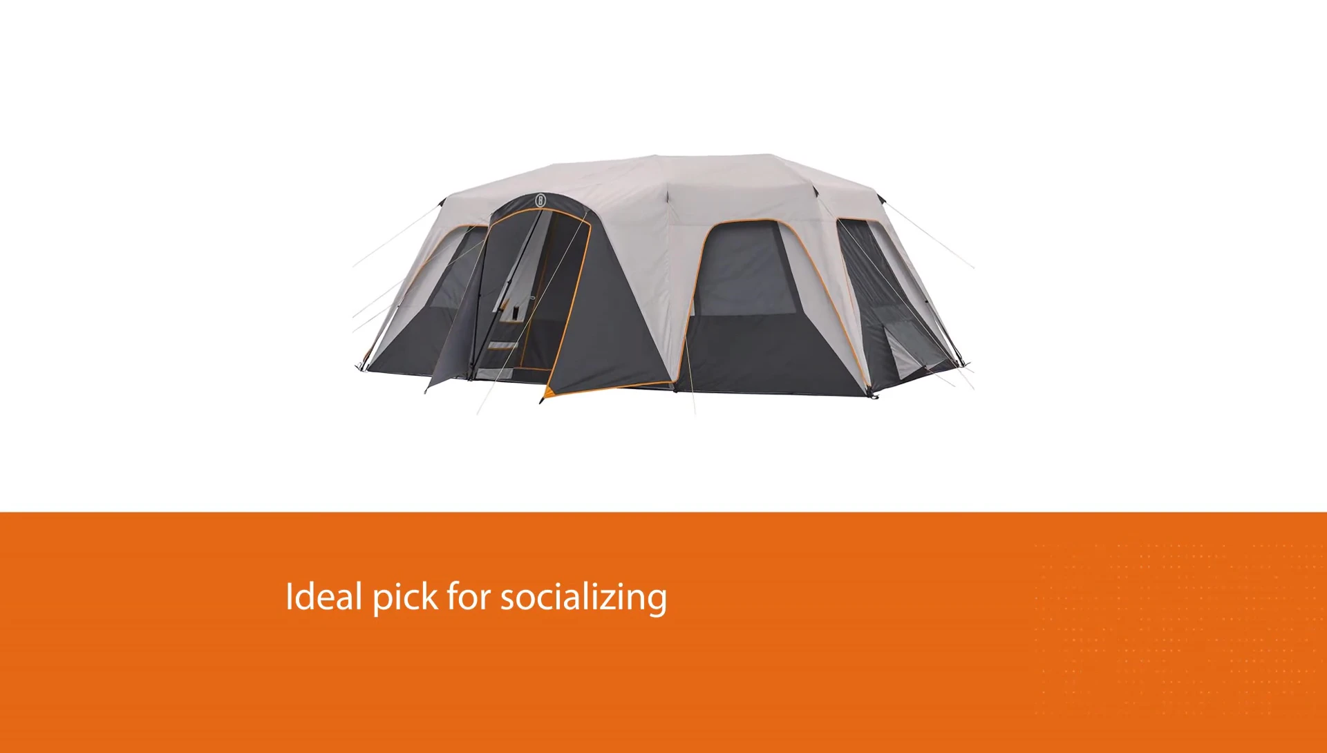 Awning feature of the Bushnell tent