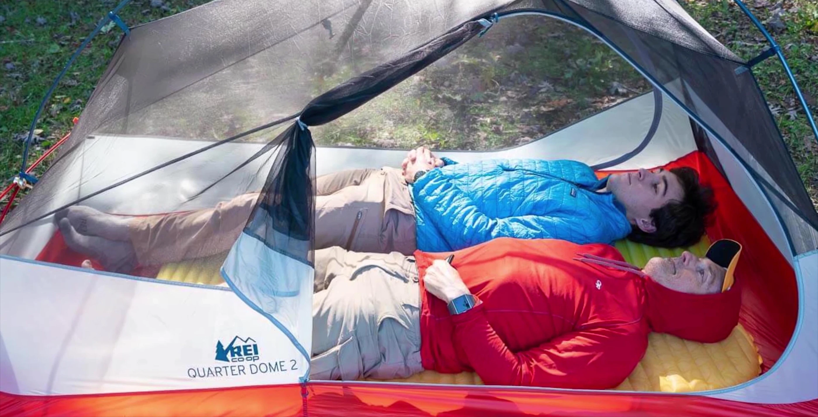 Image highlighting the tent's vestibules