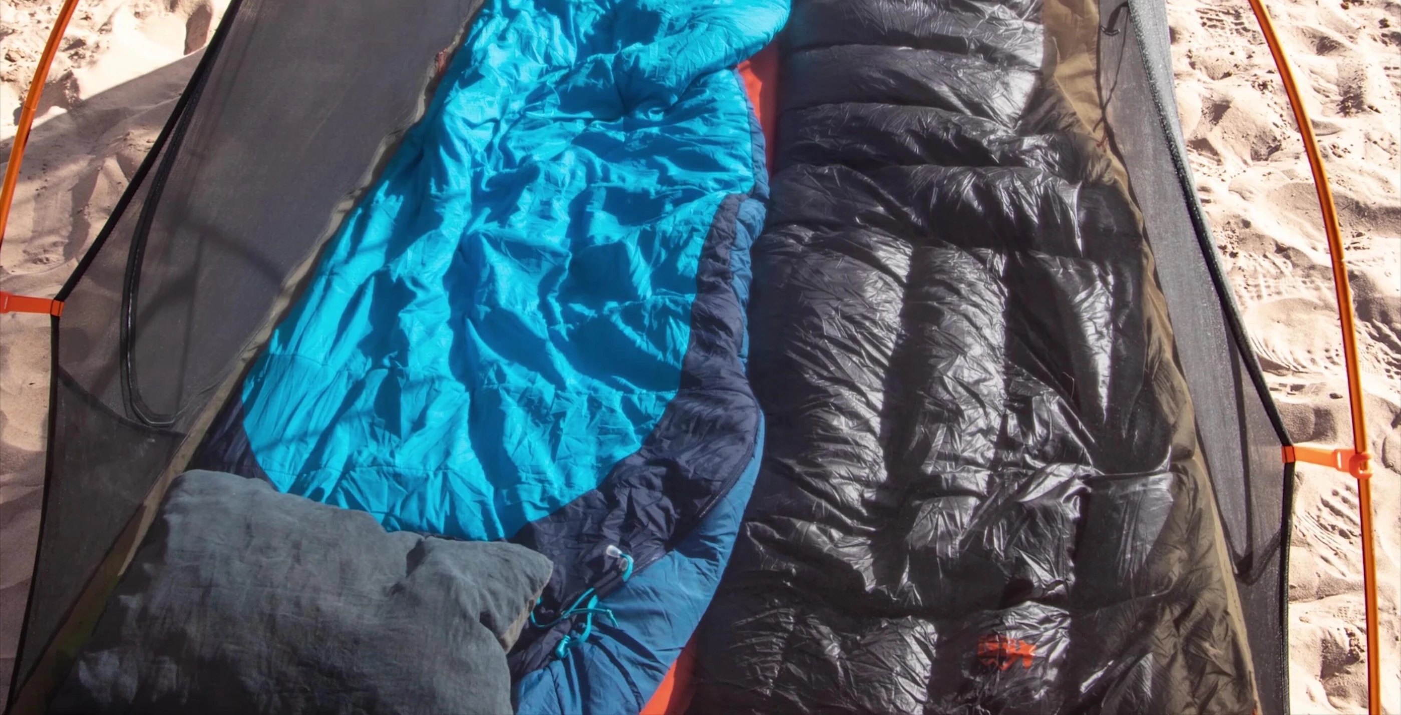 Accessories shown along with the tent