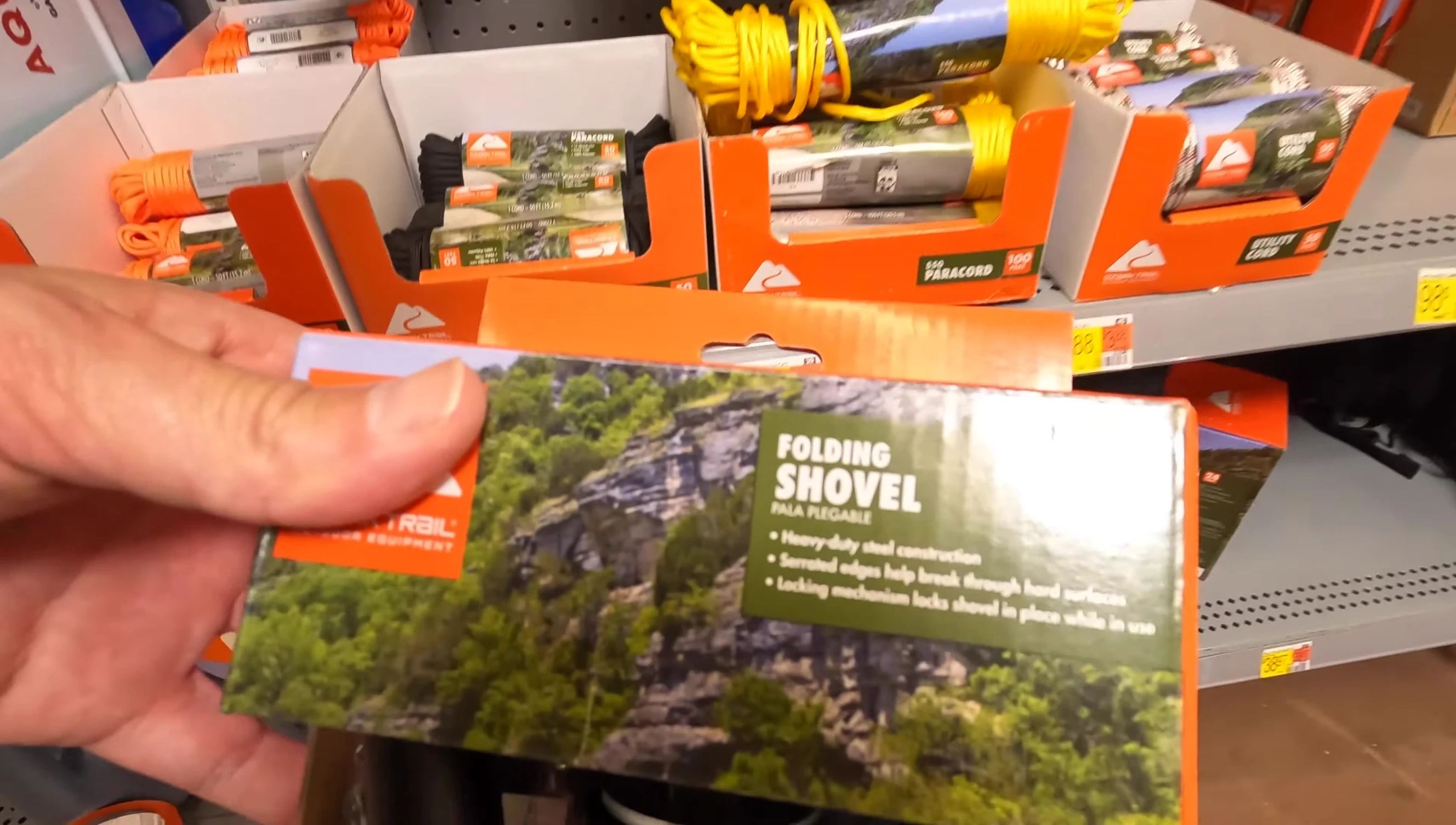 Foldable camping shovel