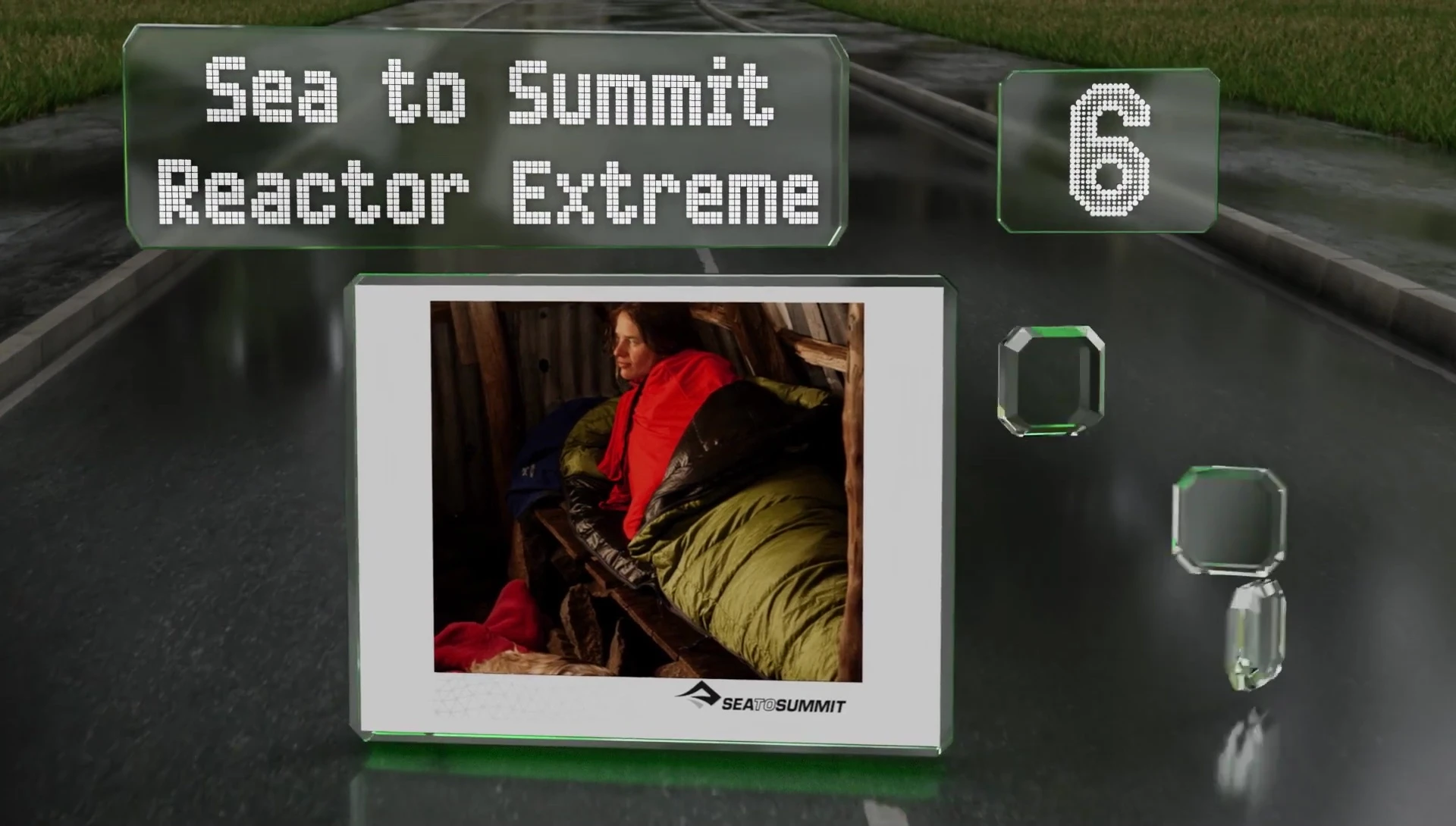 Detailed look at the Sea to Summit Reactor X Stream liner's unique fabric