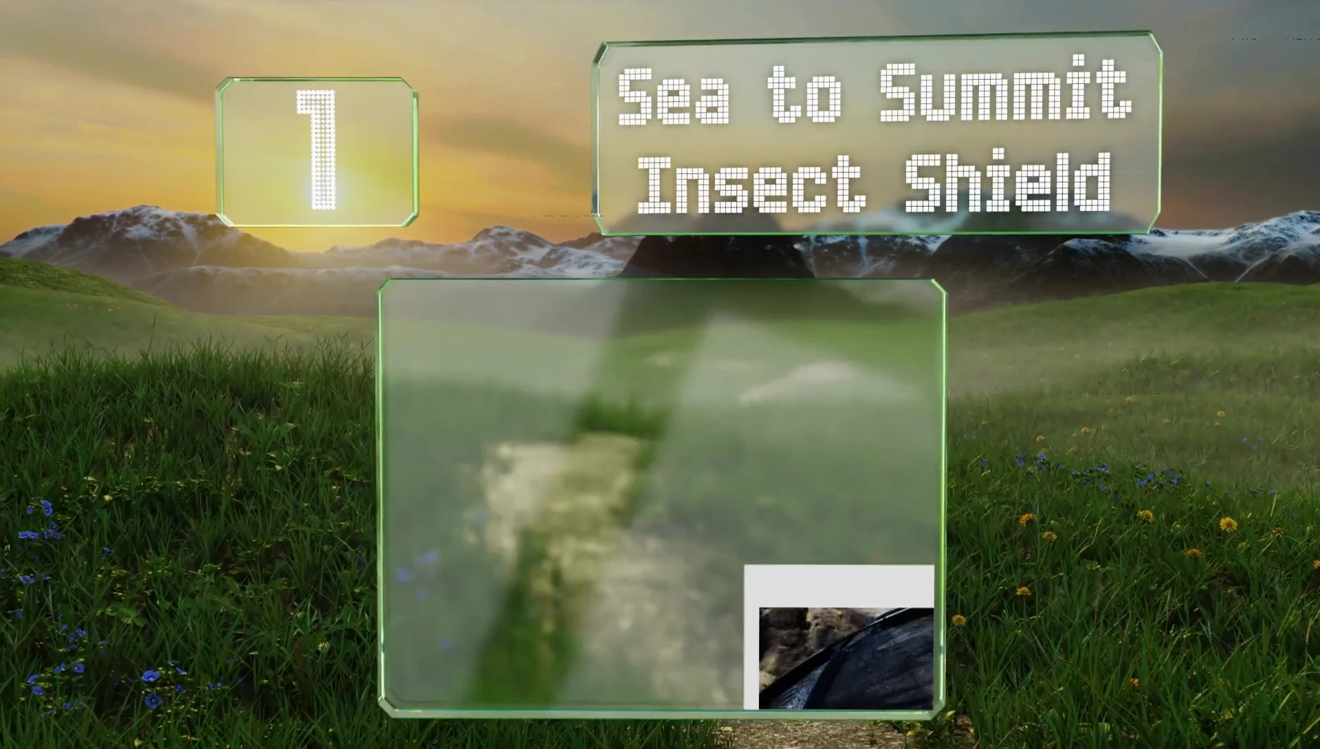 Showcasing the material of the Sea to Summit Insect Shield liner