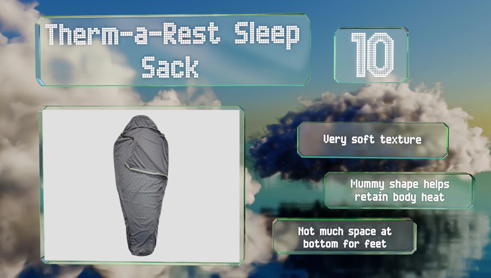 Person sleeping comfortably inside the ThermoRest Sleep Sack