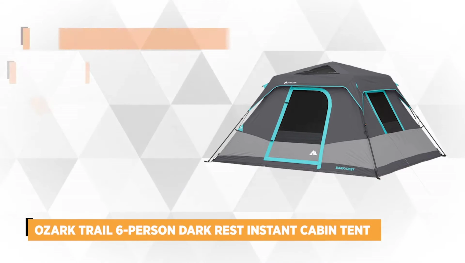 Ozark Trail 6-Person Dark Rest Instant Cabin Tent exterior shot