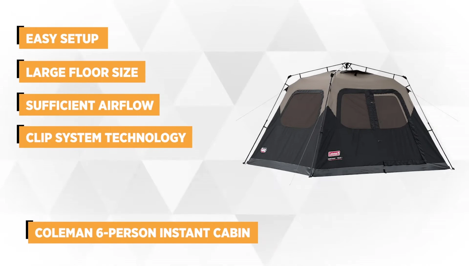 Coleman 6-Person Instant Cabin Tent exterior shot