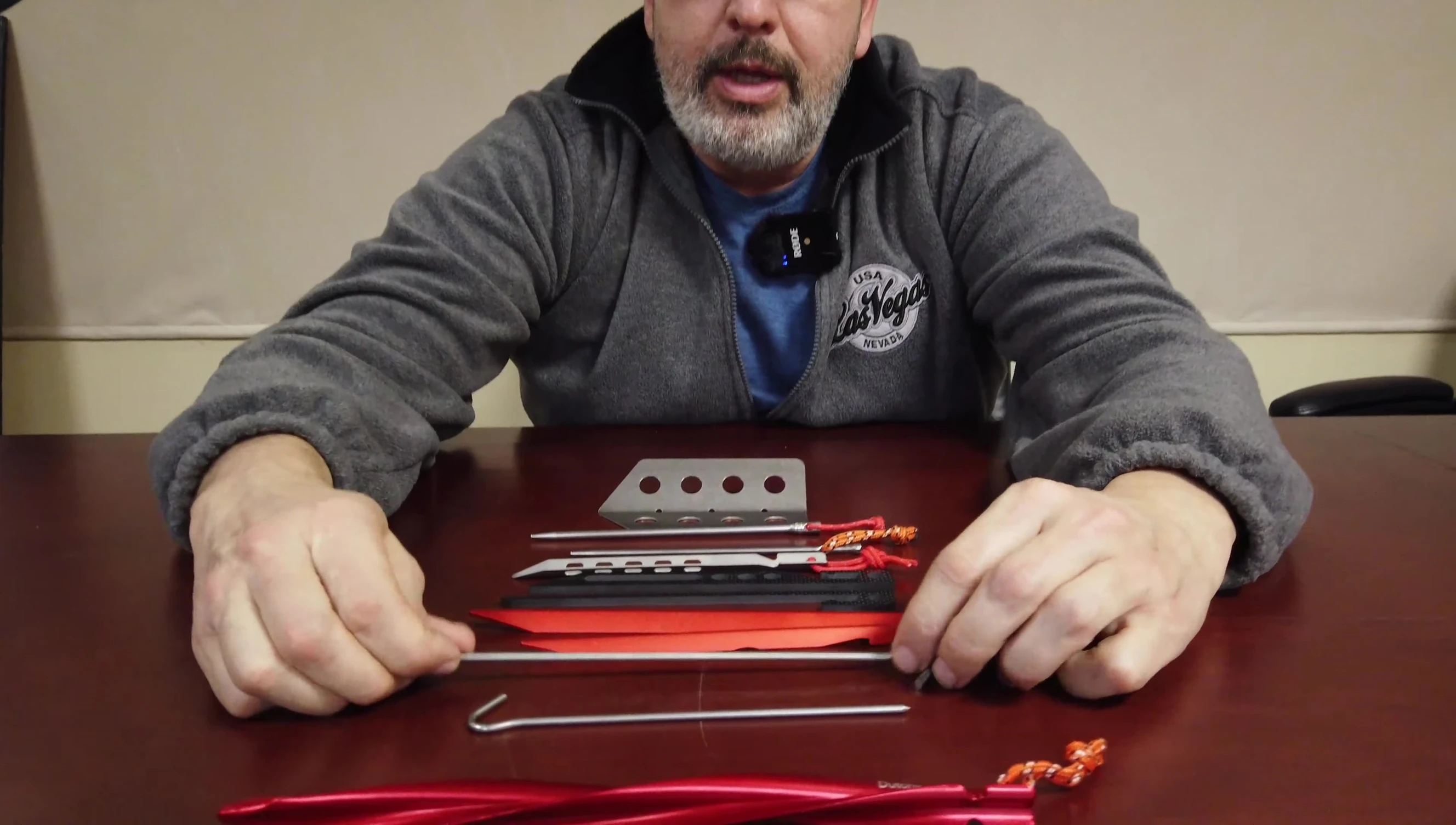 Comparison of ultralight and heavy-duty hook stakes
