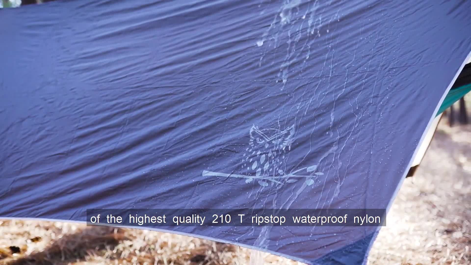 Close-up of the WiseFly Rain Tarp material