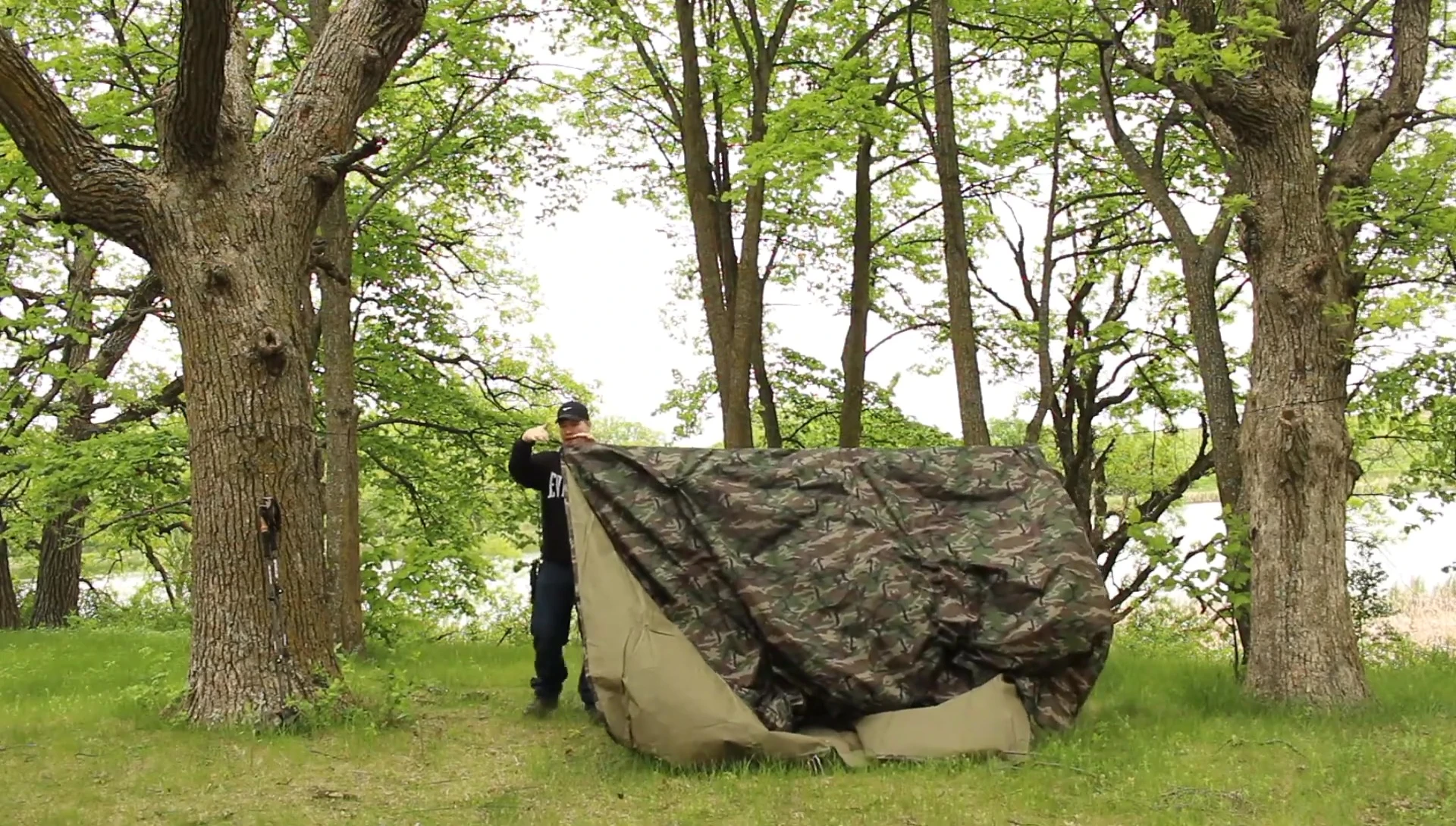 Connecting guy lines to the tarp