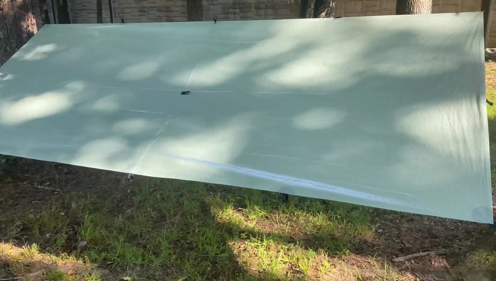 Close-up of the Etowah Gear Ultra Fabric Tarp