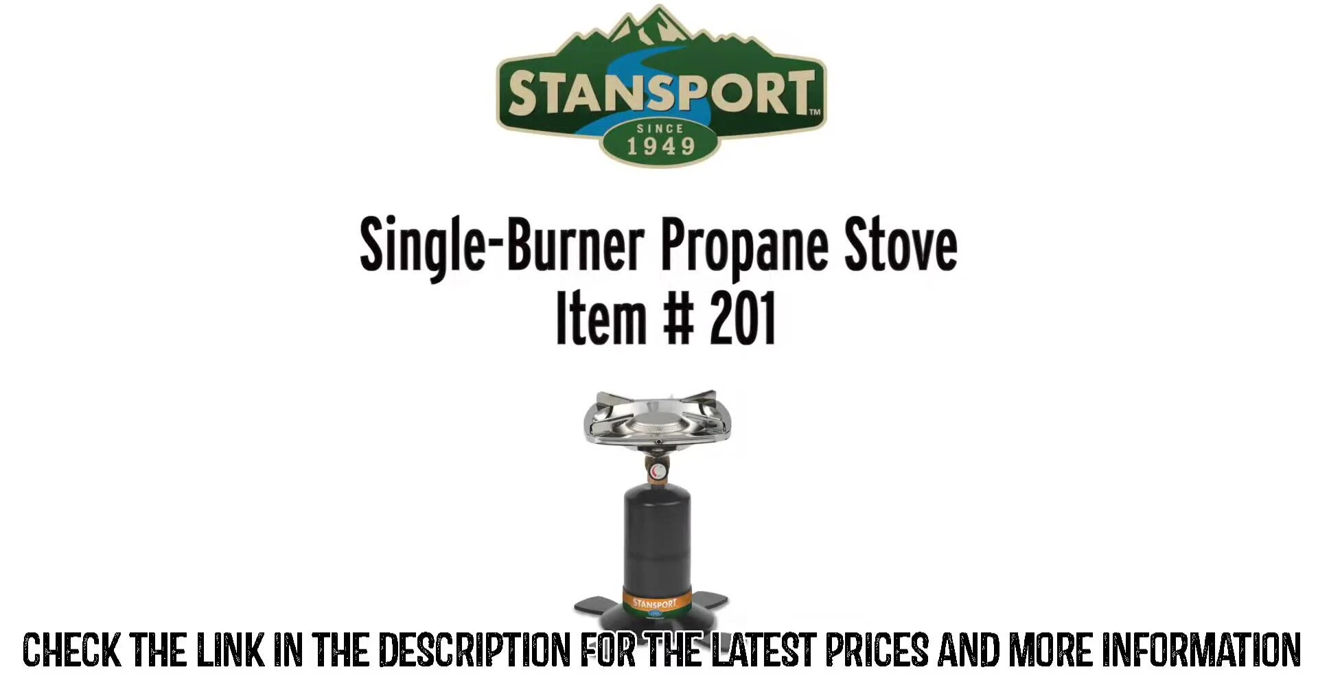 StanSport single burner propane stove