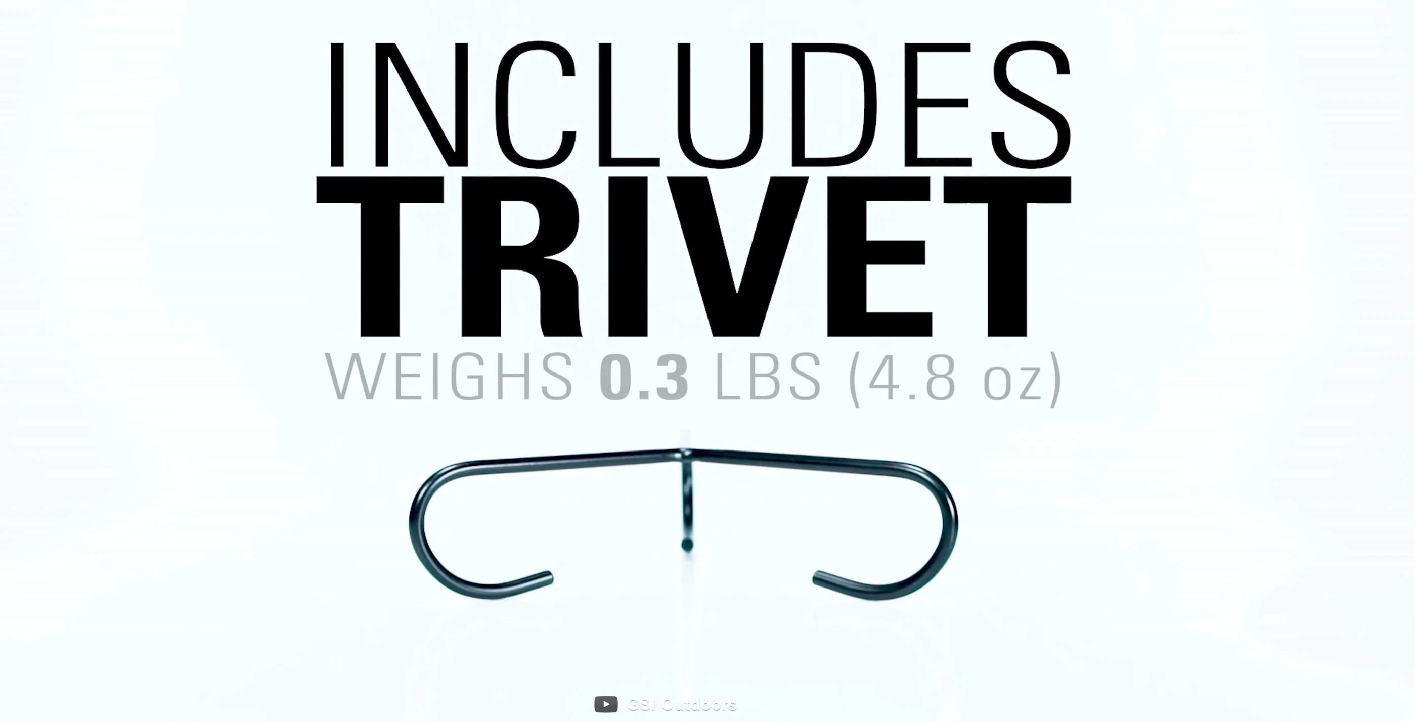The dutch oven with its trivet, highlighting its portability features.