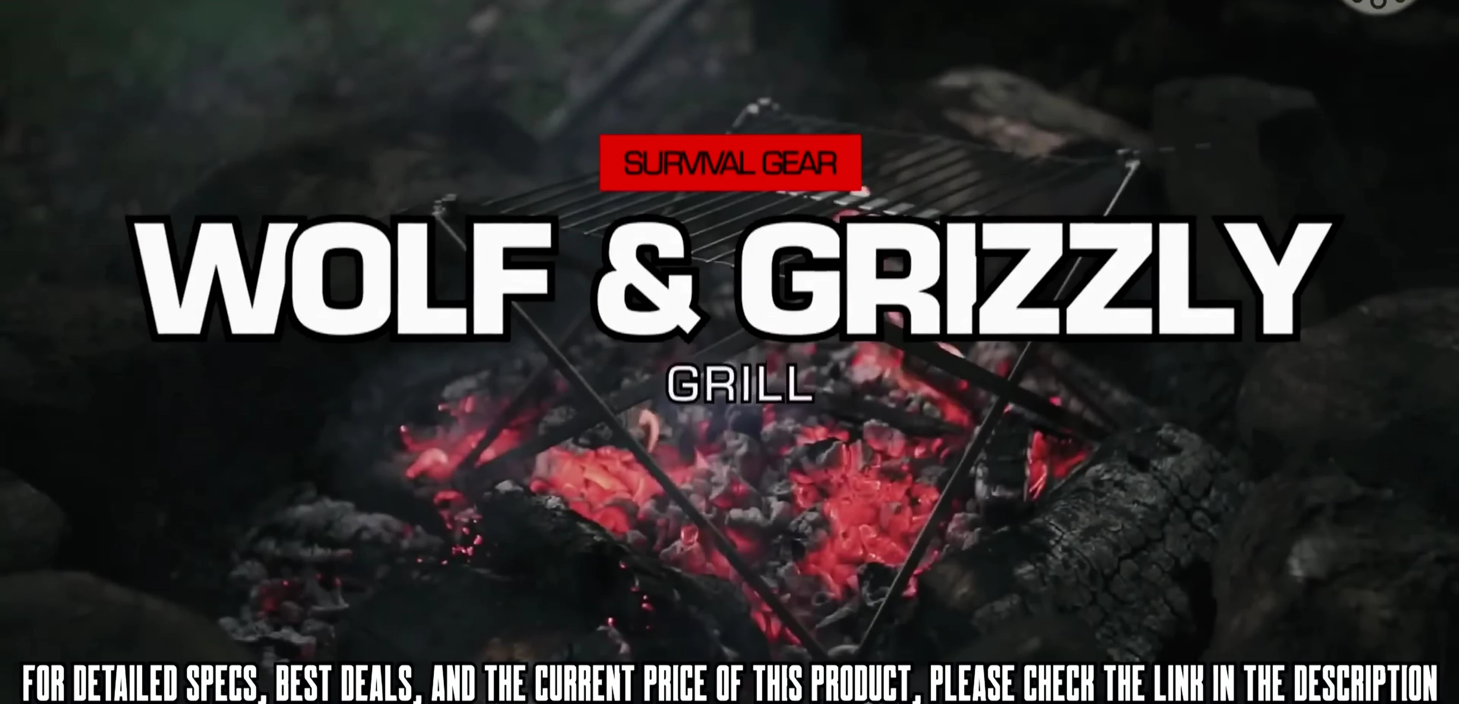 Wolf and Grizzly Grill, showcasing its compact design