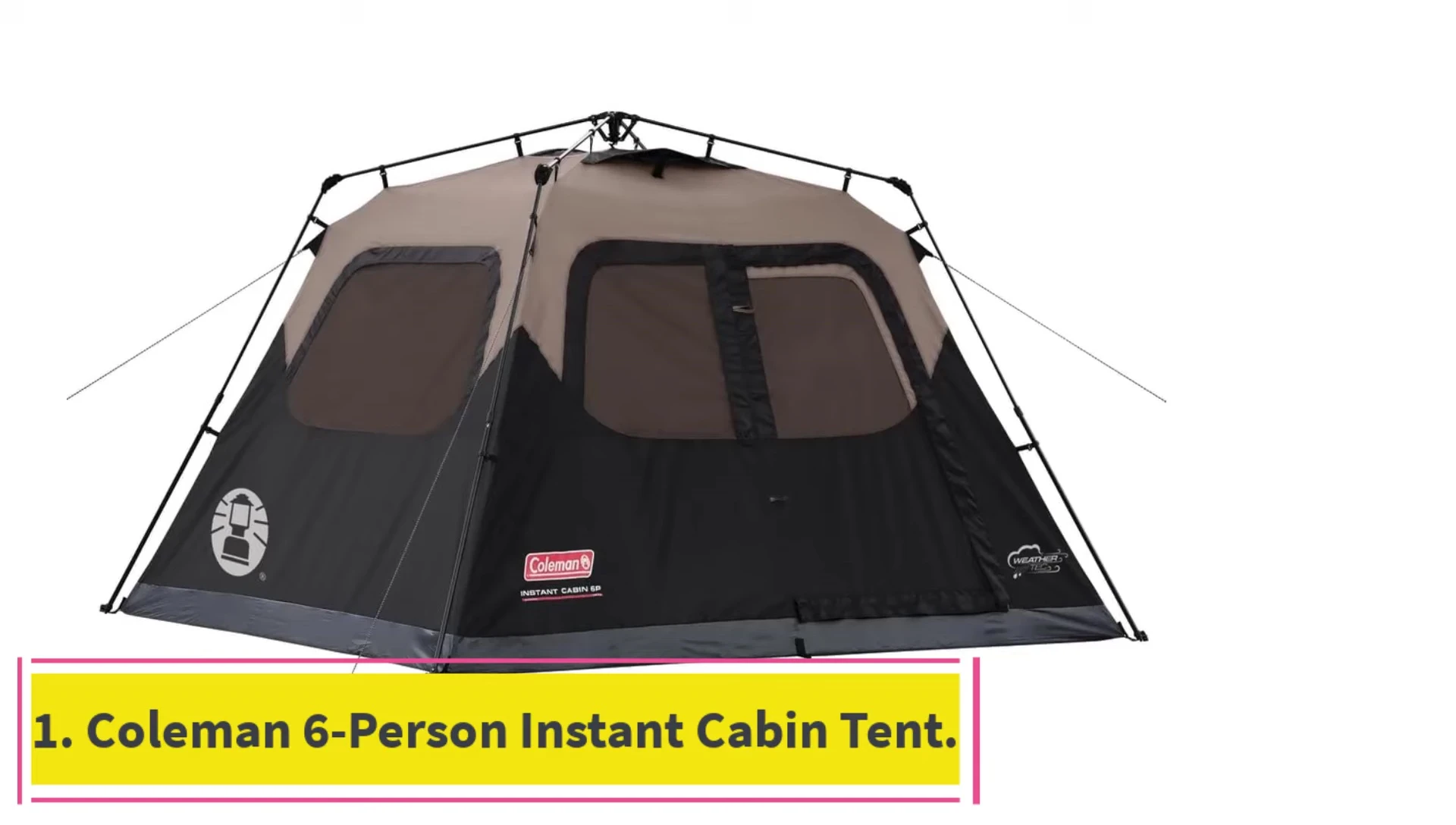 Coleman 6-Person Instant Cabin Tent exterior shot