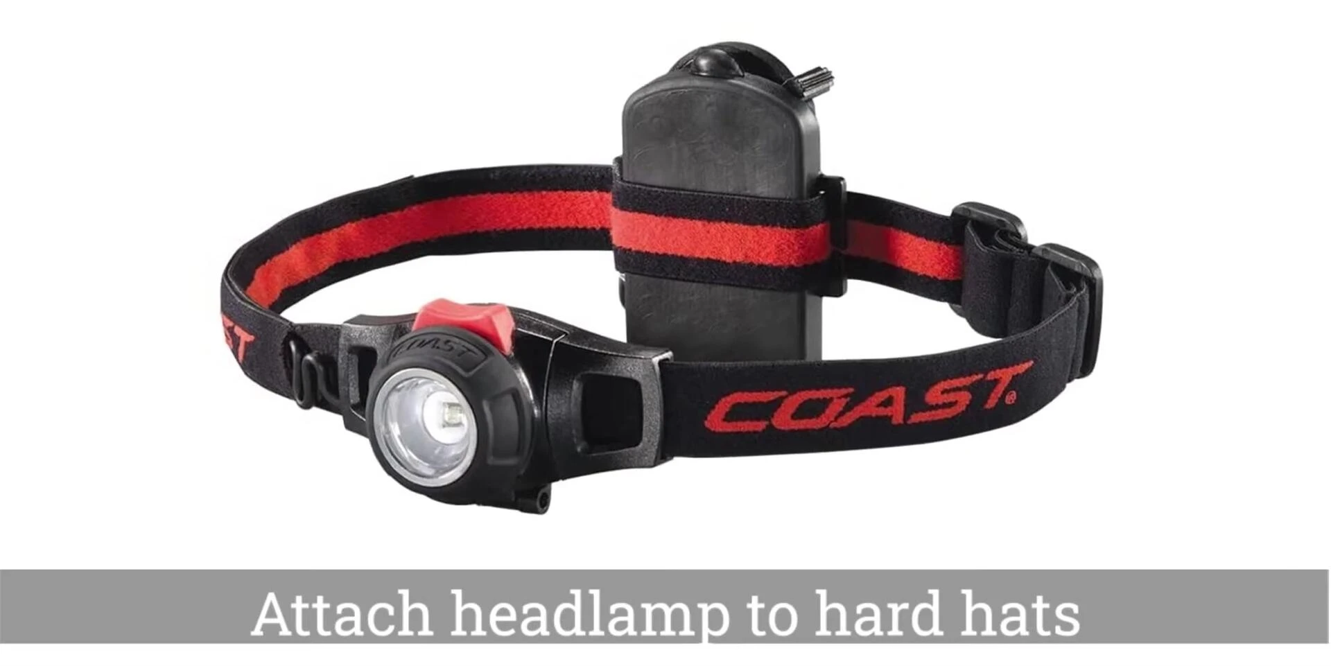 Close-up view of the Coast HL7 headlamp's control features