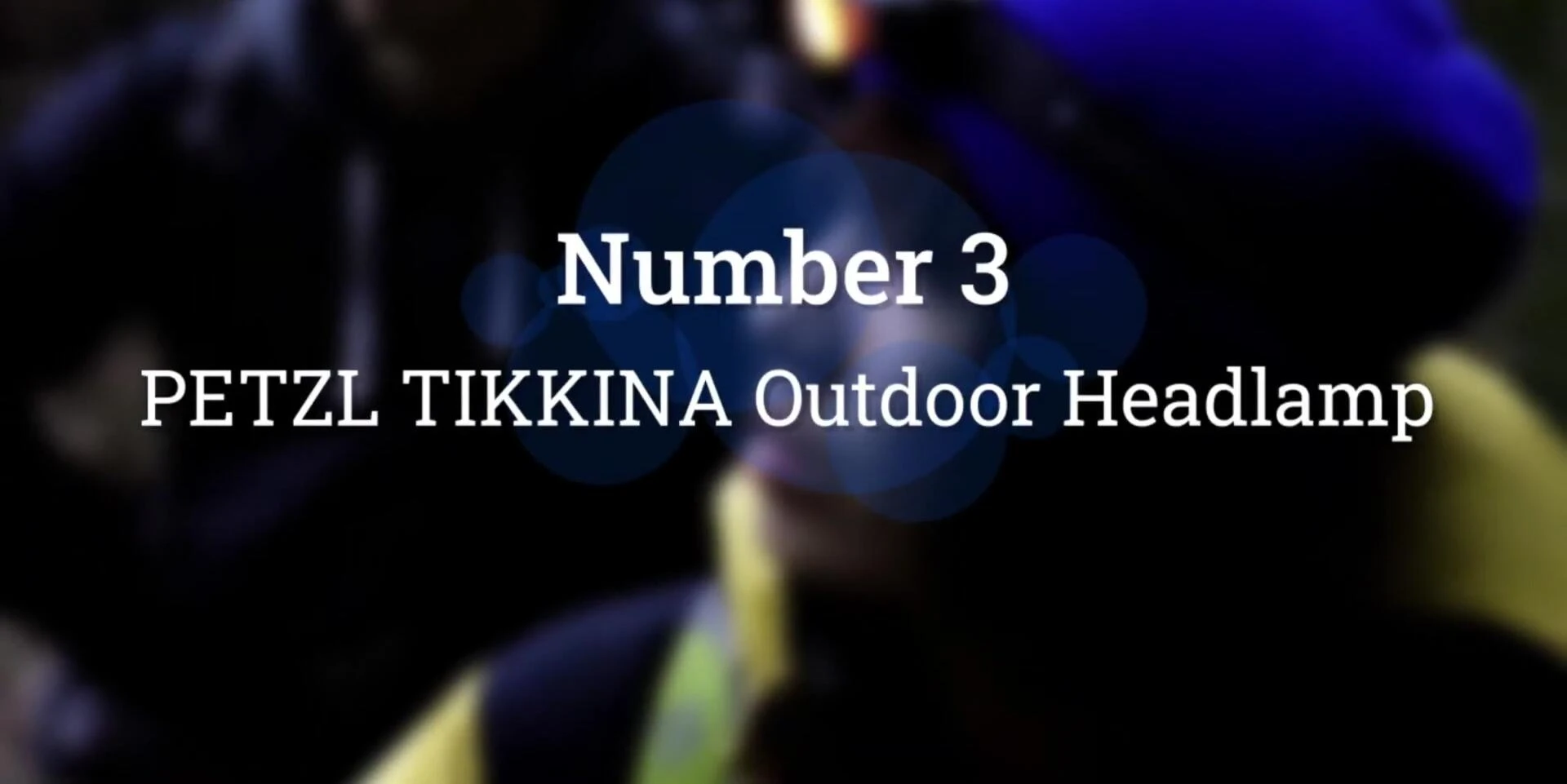 Petzl Tikkina headlamp shown