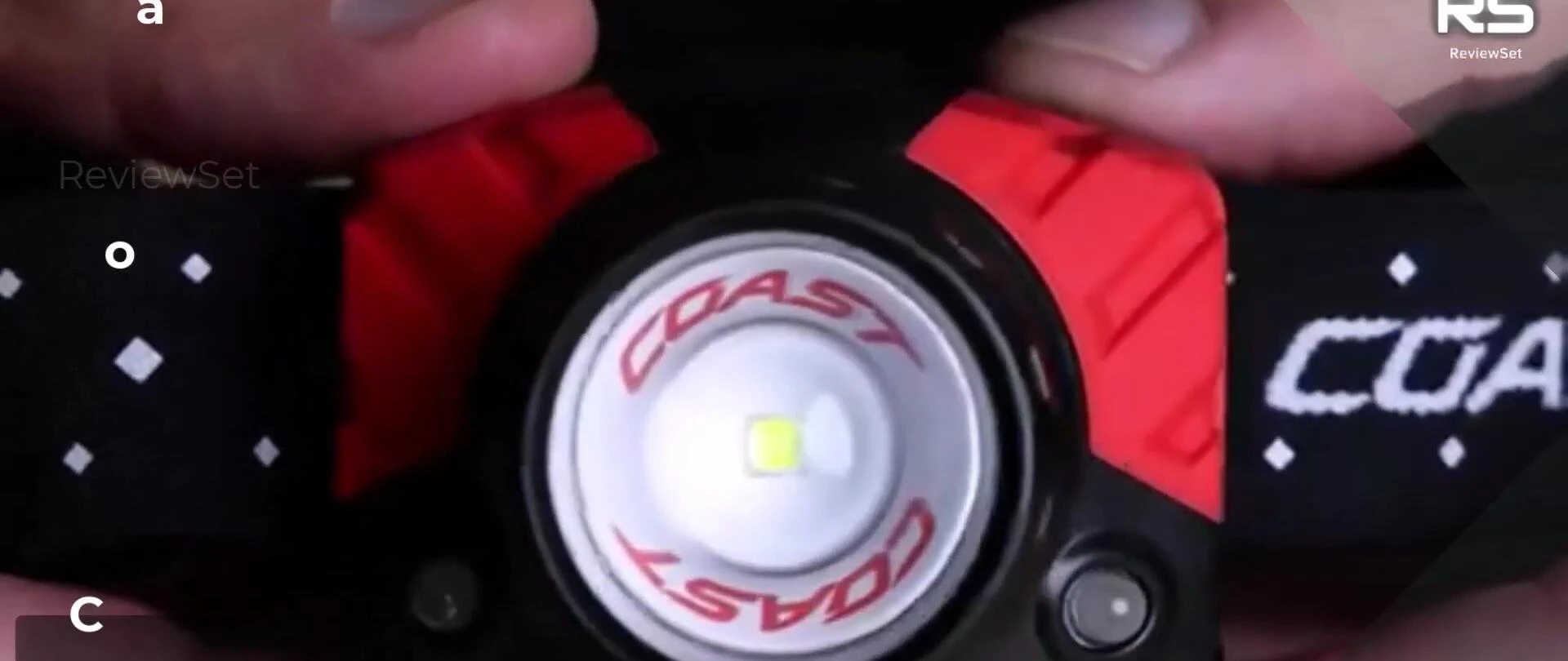 Coast FL85R headlamp shown