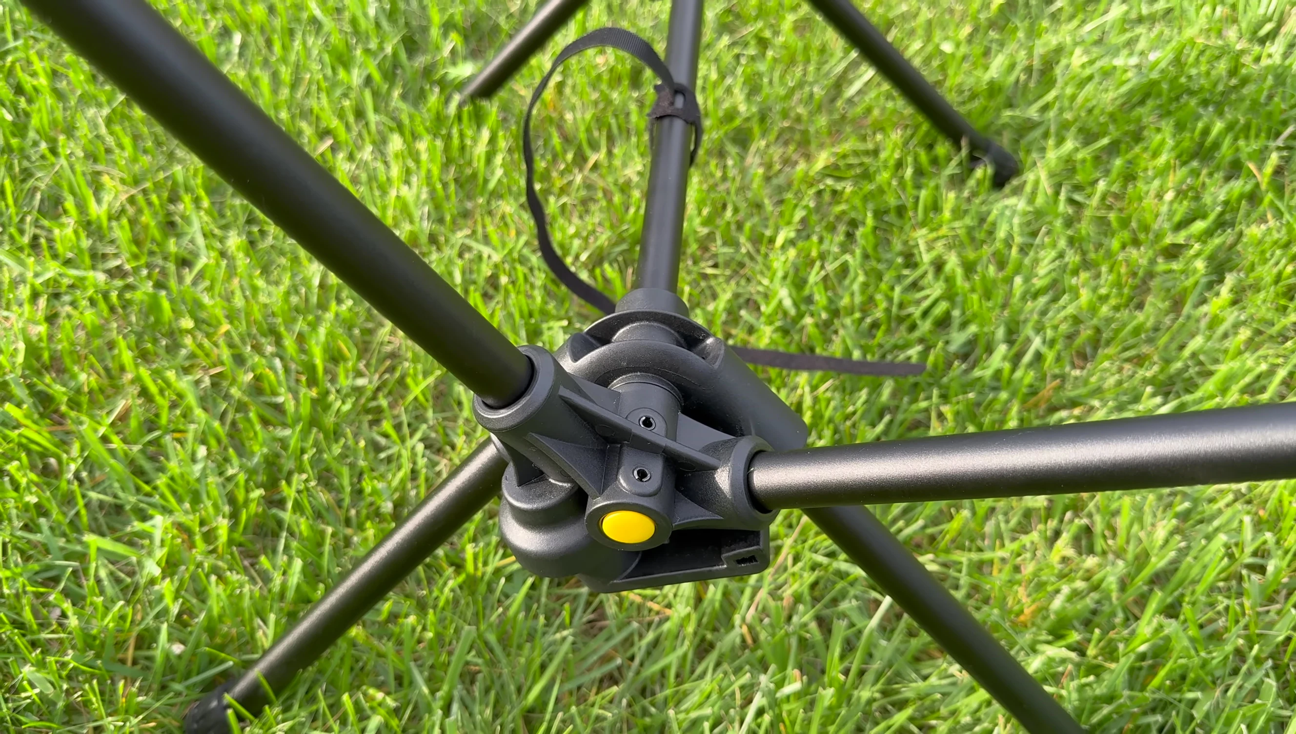 Close-up showcasing the chair's robust frame.