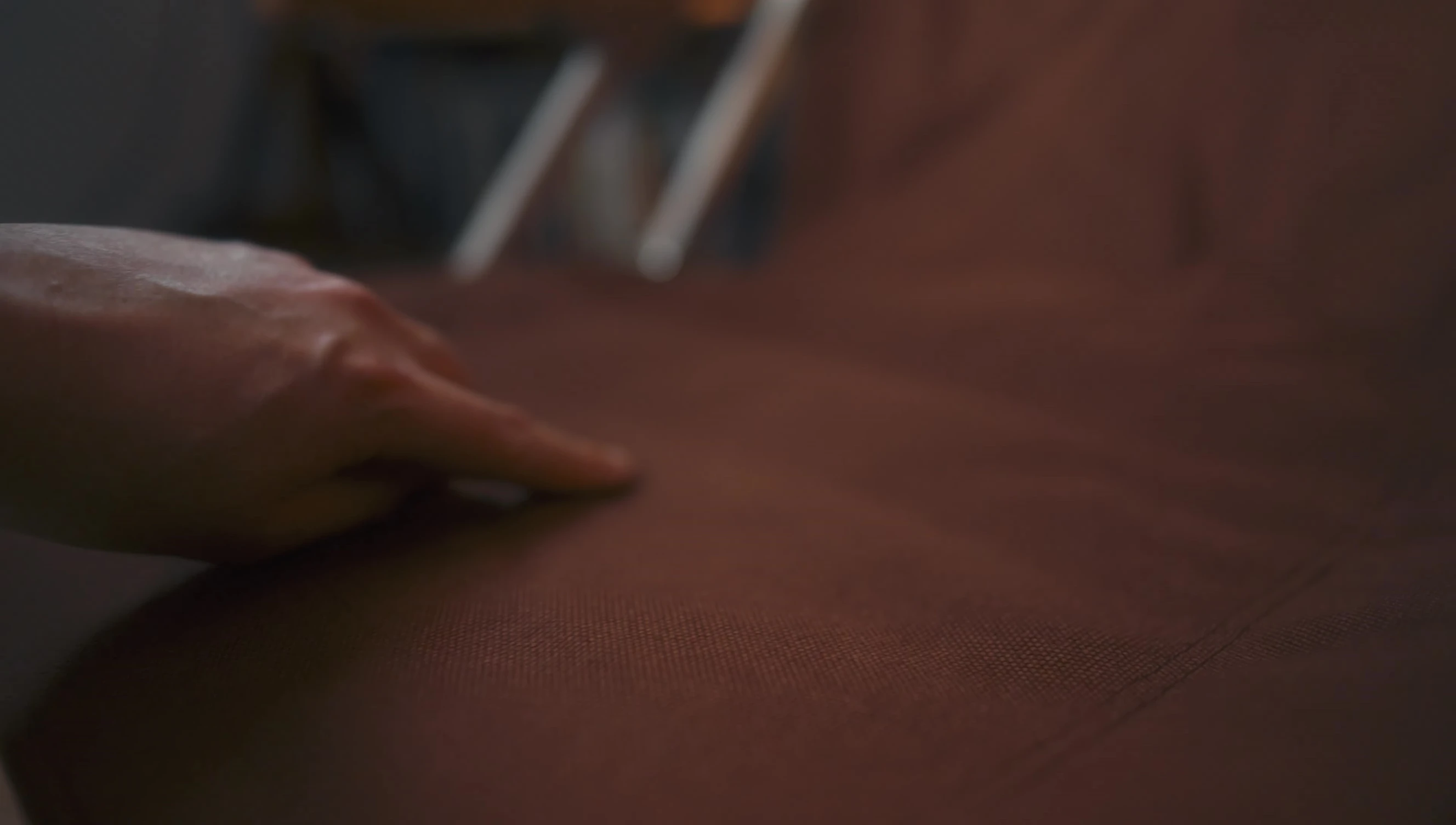 Close-up of the thick cotton canvas material