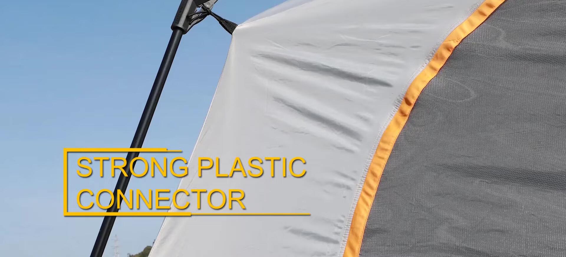 Demonstration of the UNP tent's quick setup