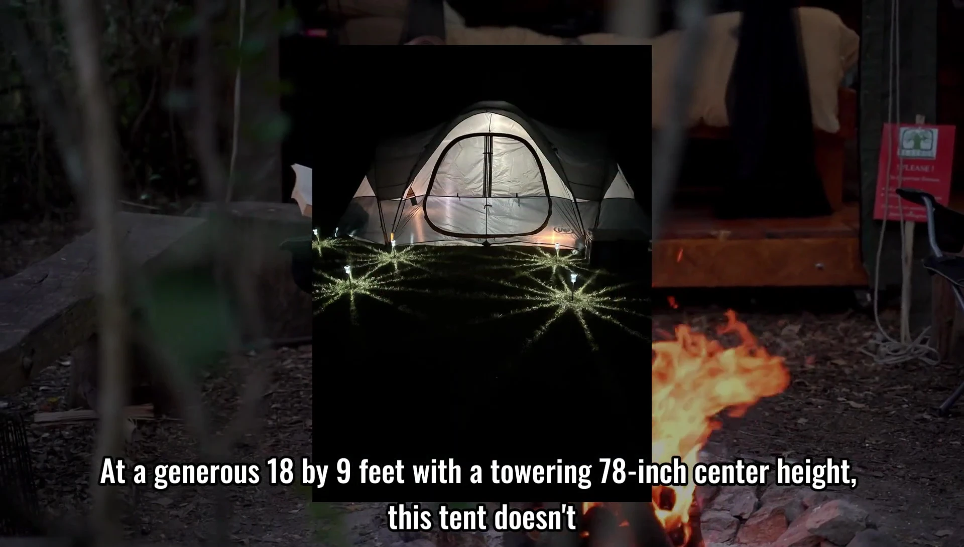 Image showing the spacious interior of the UNP 10-person tent.