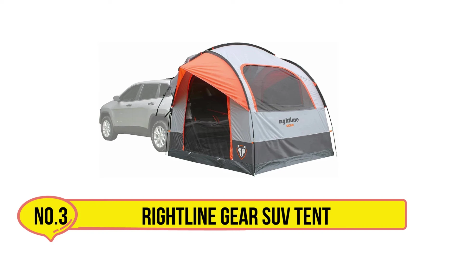 Right Line Gear SUV Tent attached to a vehicle
