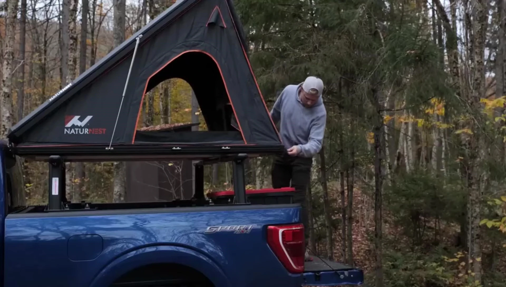 Close-up of Bamakar Naterist Rooftop Tent mattress