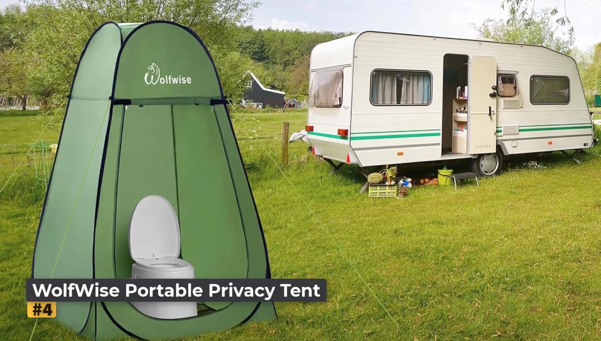 Dimensions of WolfWise tent highlighted