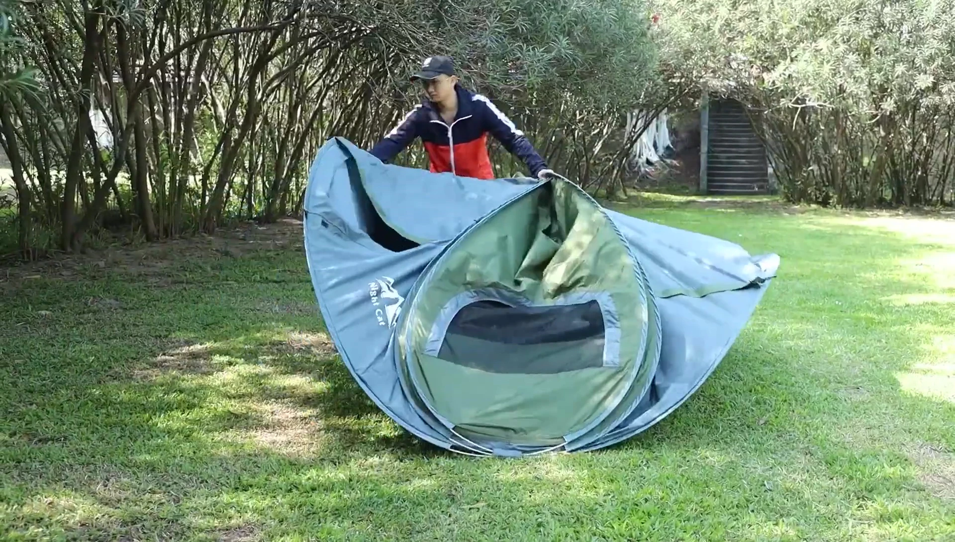 Interior of the NightCat tent showing its spaciousness.