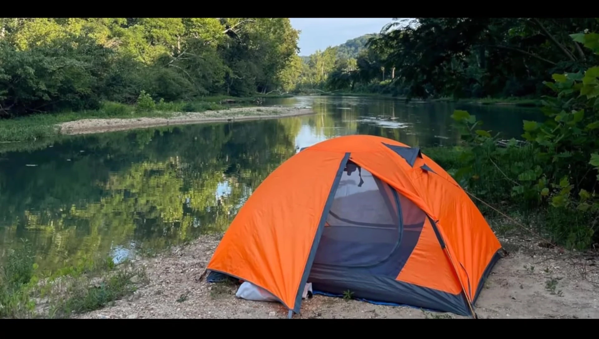 Packed Bison tent showing its compact size