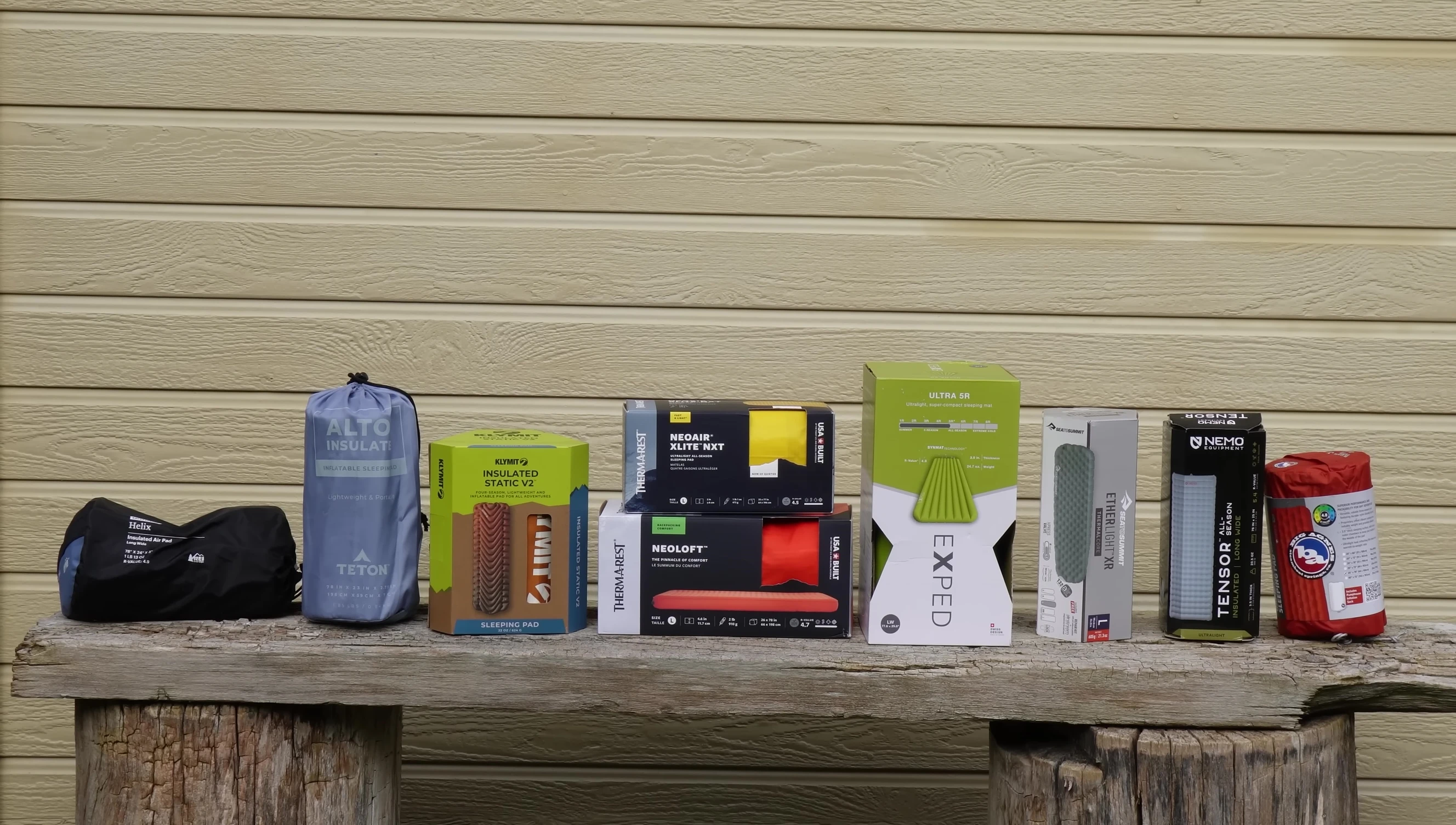 Overview of different sleeping pad categories